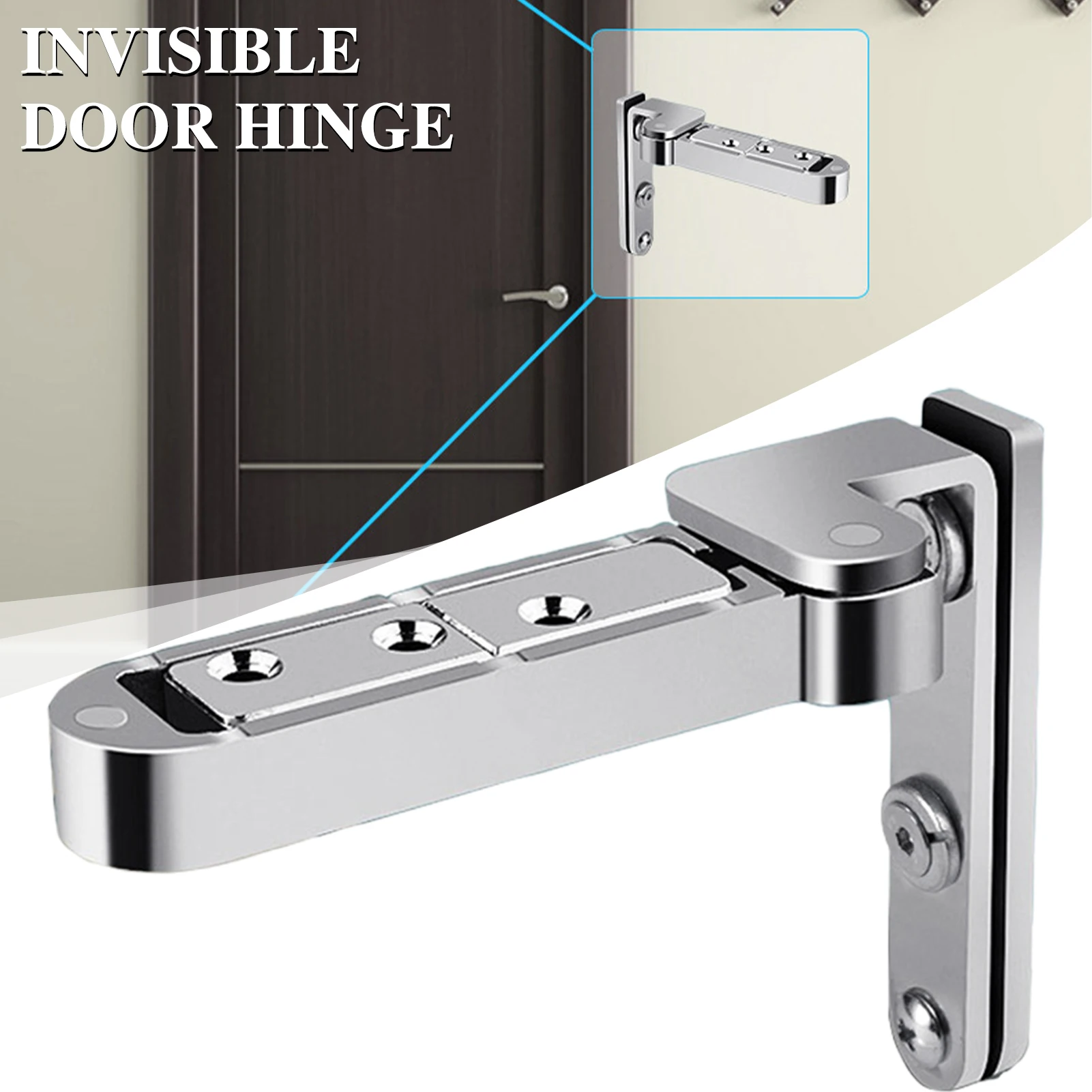Adjustable Rotary Door Shaft  Zinc Alloy Adjustable Swivel Pivoting Concealed Closing Hinge Door Hinge for Doors Accessories