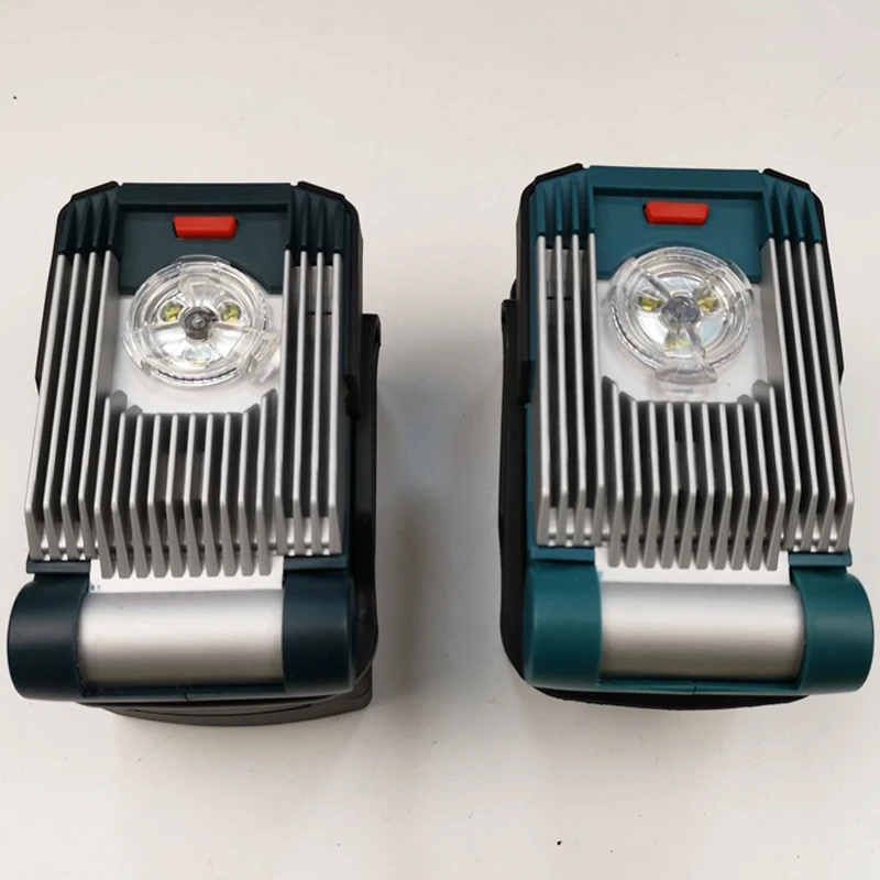 Batteria agli ioni di litio da 14,4 V/18 V/20 V LED Luce da lavoro Flash Light Torce luminose per Dewalt DCB200 DCB205 DCB180 DCB181 luce esterna