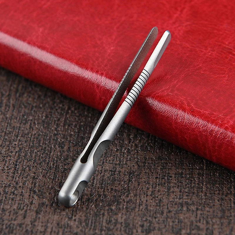 New【1Pc Mini Portable Titanium Tweezers Small TC4 Titanium Alloy Clip Nipper For Outdoor Camping Work】