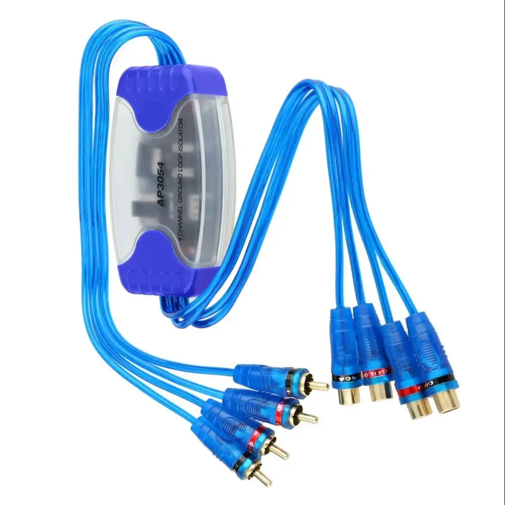 Car Audio 4 Channel For rca Ground Loop Isolator Noise Filter for Clear Signal Transmission in 12V Vehicle Sound Installations