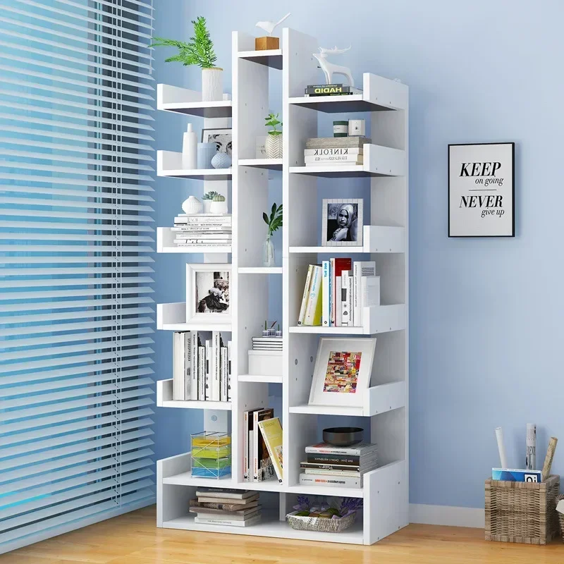 Bookshelf Floor Storage Organizer Rack Display Cabinet office Desktop Bookcase for Books Shelves with Doors Children's Bookcases