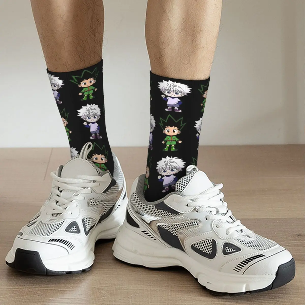 Hunter X Hunter Gon Killua Zoldyck Socks Men Women Fashion Socks High Quality Spring Summer Autumn Winter Middle Tube Socks Gift