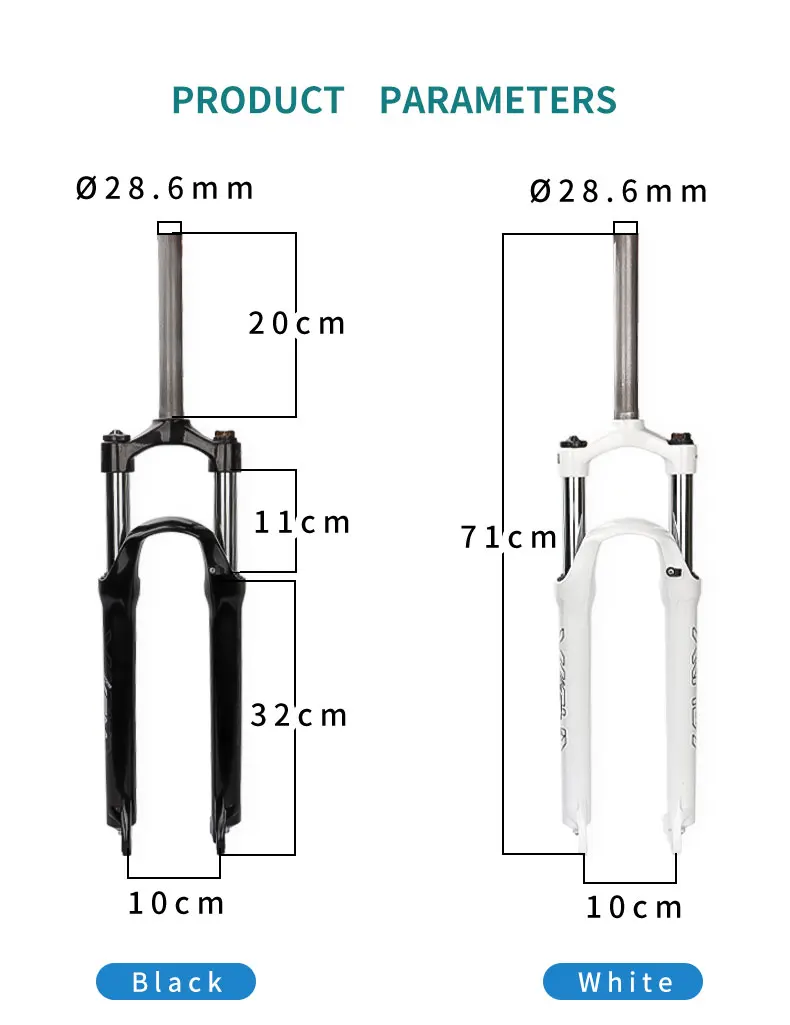 SUNTOUR Mechanische Lockout-Gabeln, Mountainbike-Gabeln, Scheibenbremse, MTB-Gabel, 100mm Dämpfungsweg, 26 Zoll, 27,5 Zoll, 29 Zoll XCM – Detail 5
