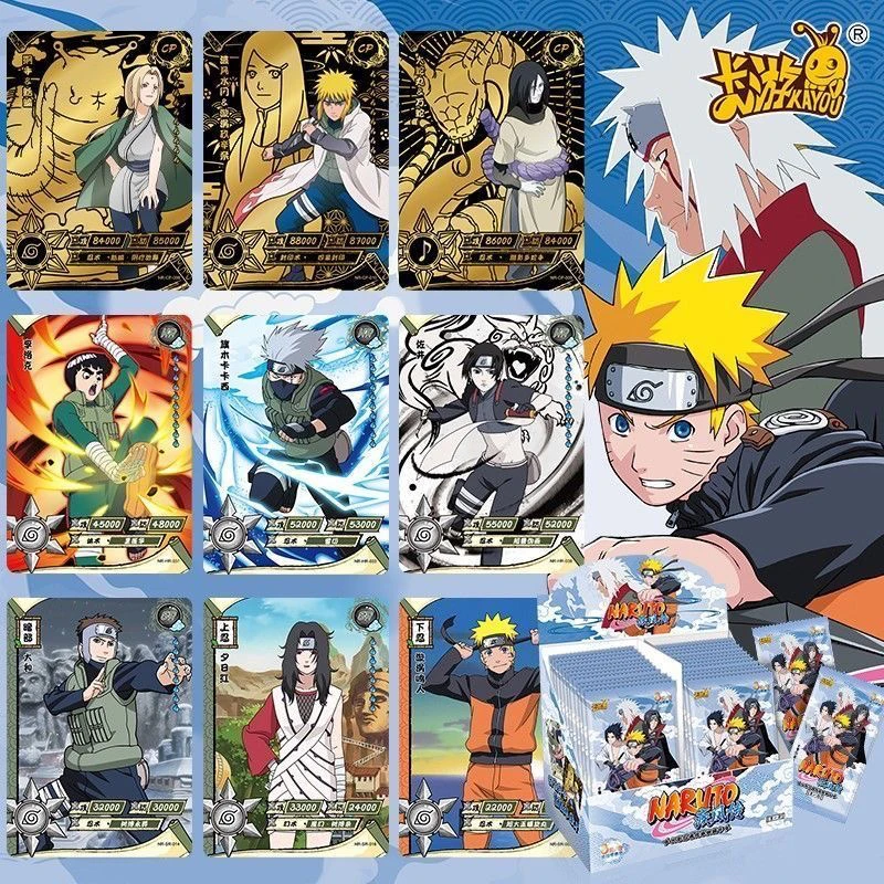 

KAYOU Genuine Anime Naruto Card Tier 4 Wave 7 Chunin Exam Chapter Rare SE SP Card Anime Characters Collection Card Toy Gifts
