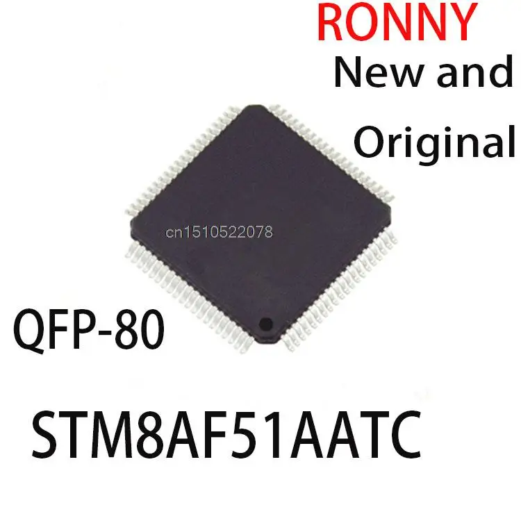 5PCS New and Original  STM8AF 51AATC QFP-80 STM8AF51AATC