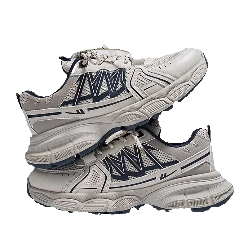 Pullback Men's Dad Shoes 2026 Spring New Men's Breathable Casual Shoes Thick-Soled Height-Increasing Versatile Trendy Shoes B_vogvips.com