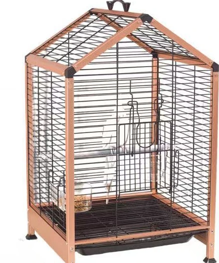 

56x35x33cm DIY Portable Parrot Wire Cage Outdoor Luxury Large Bird Metal Nest Cockatoo Canary Parrot Macaw Cage Pet Supplies