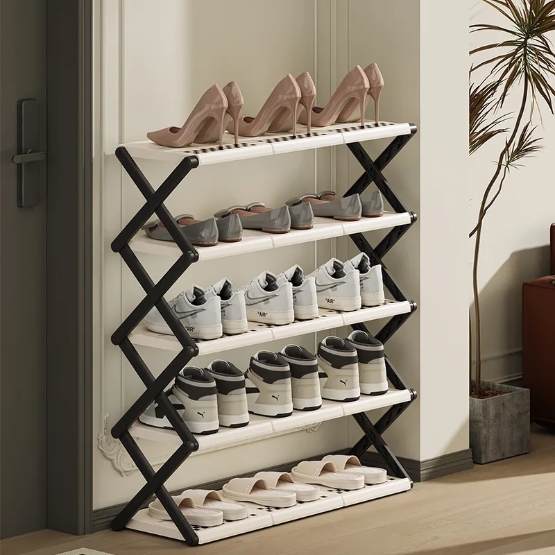 

simple door shoe rack Multi-layer household installation-free foldable dormitory shoe storage artifact cabinet storage shelf