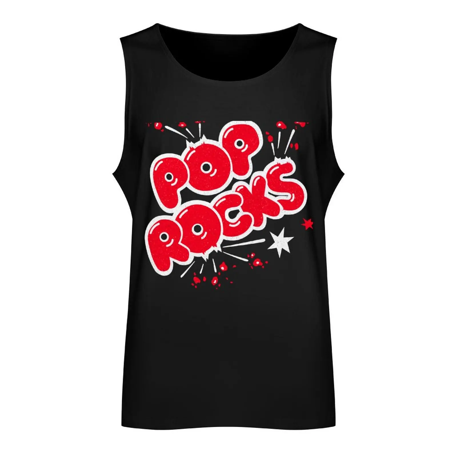 70s Pop Rocks Retro Candy with A Little Distressing For Fans Tank Top Vest for boy Men's t shirt Body man Men's singlets