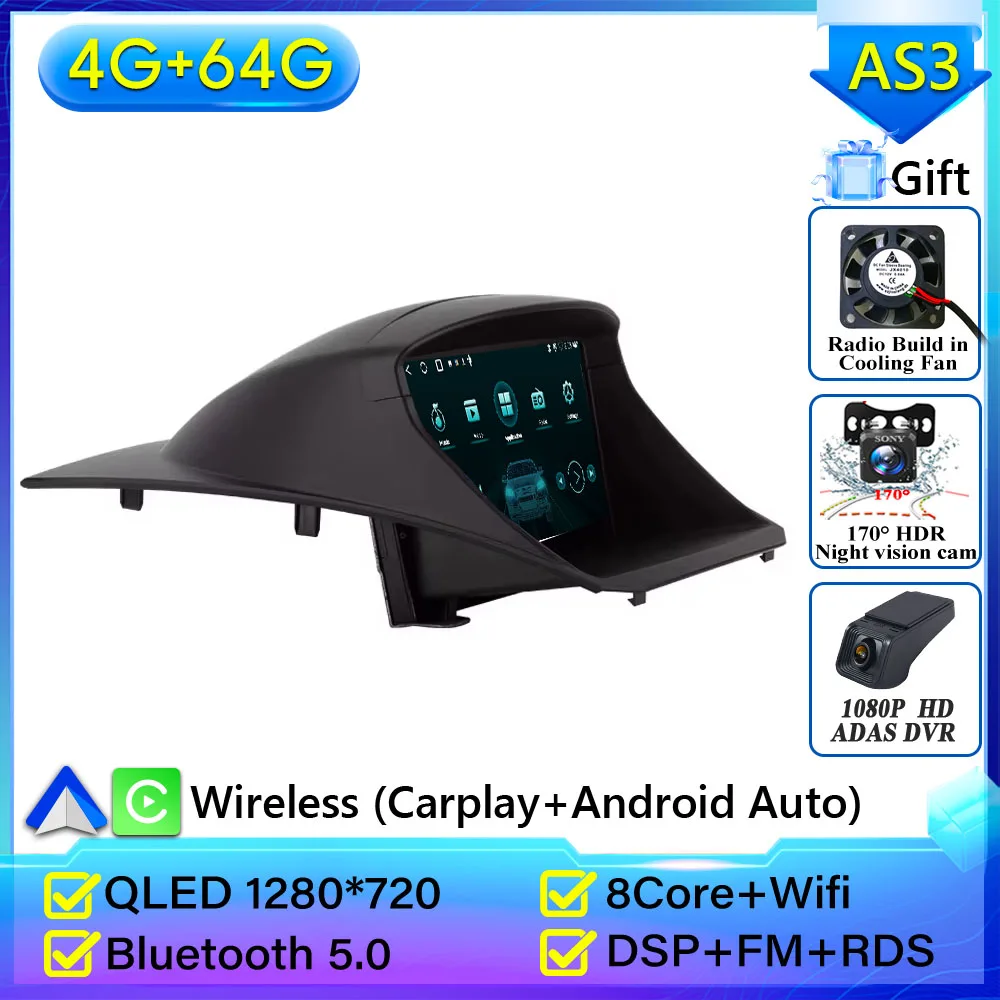 Android 16 autoradio voor Ford Fiesta 2009 - 2017 GPS navigatie Android Auto Carplay Wifi video stereo scherm 4G geen 2din