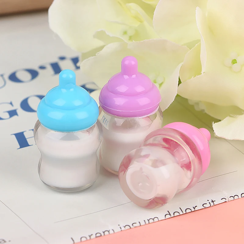 Dollhouse Baby Bottle Acessórios, Play House Brinquedos, Boneca Móveis, Acessórios Miniatura, 3Pcs