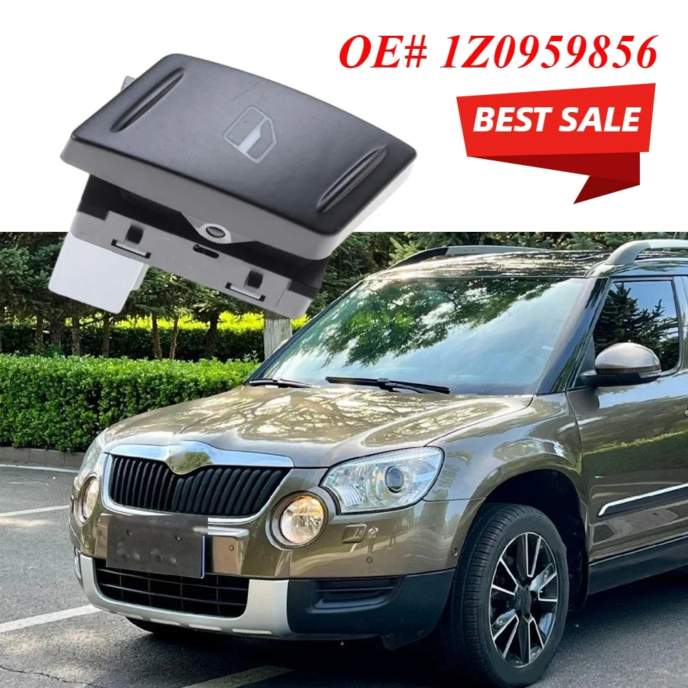 

1Z0959856 For Skoda Octavia MK2 1Z 2004 2005 2006 2007 2008 2009 2010 2011 2012 2013 3 Pins Front Right Window Control Switch