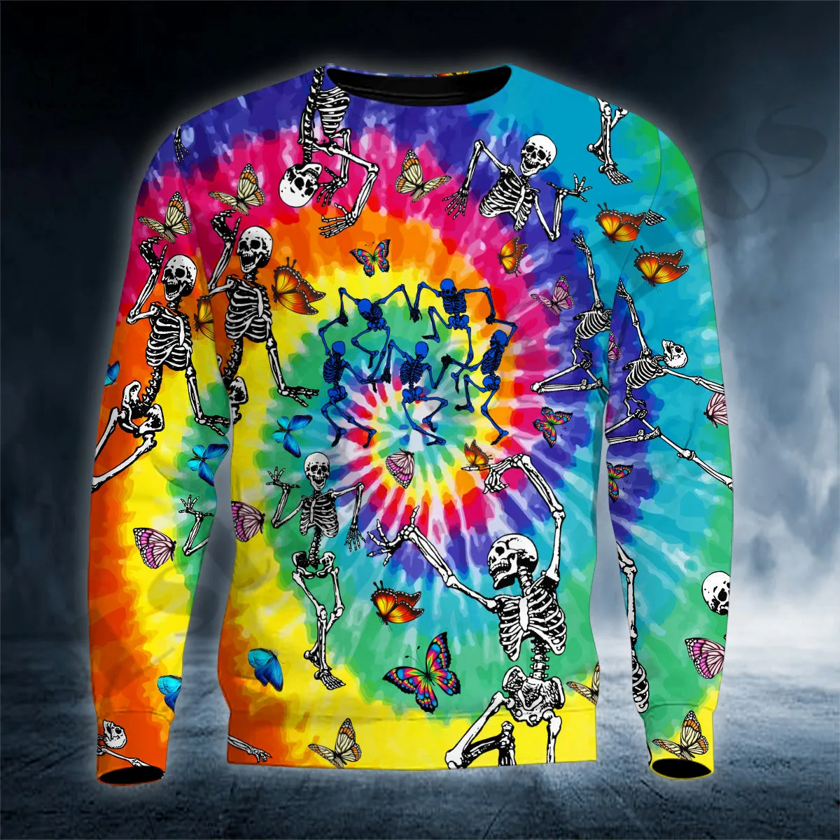 PLstar Cosmos Newest 3D Print Funny Dancing Skeletons Skull Harajuku Streetwear Casual Unique Unisex Hoodies/Sweatshirt/Zip Q-2