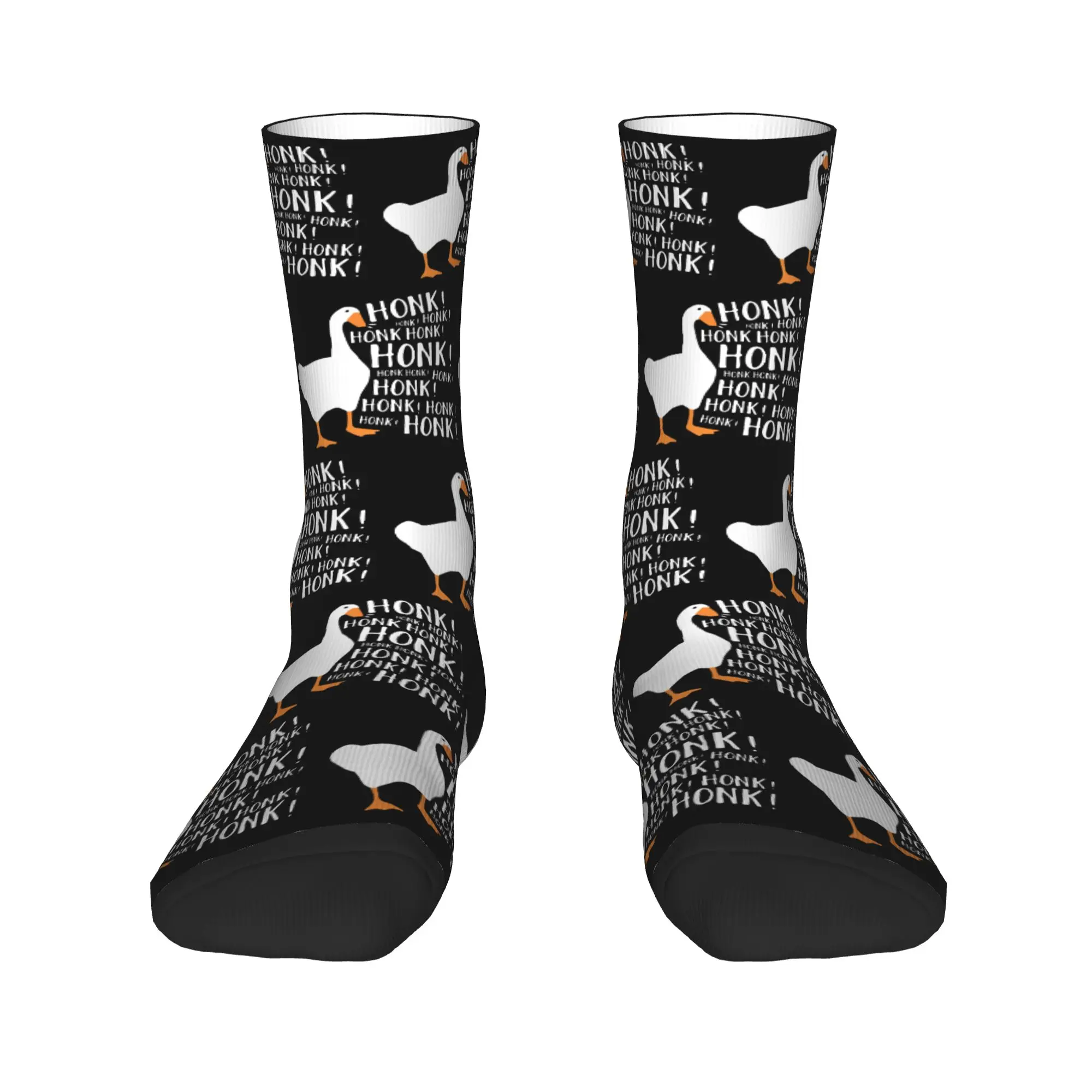 Winter Warm Fashion Men's Women's Untitled Goose Game Honkers Socks Gamer Non-slip Basketball Socks