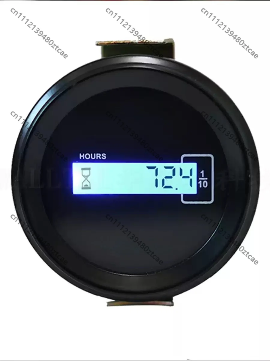 Digital LCD Hour Meter Timer Gauge Replacement Parts For Excavator Bulldozer Crane Engineering Vehicles