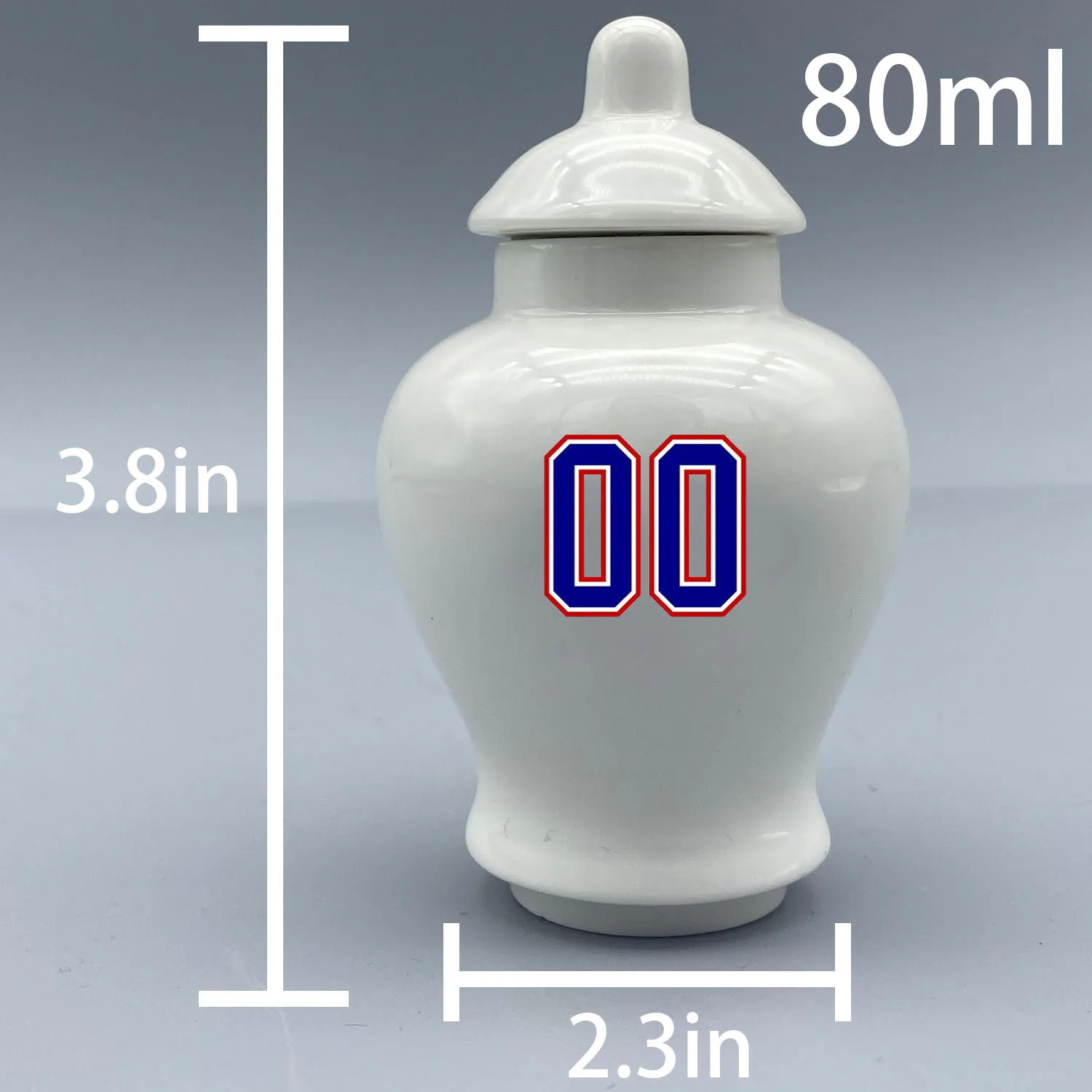 Mini Urn for Montreal Canadiens-themed Hockey Urn.Please send me the customization information - name/date and number on the urn