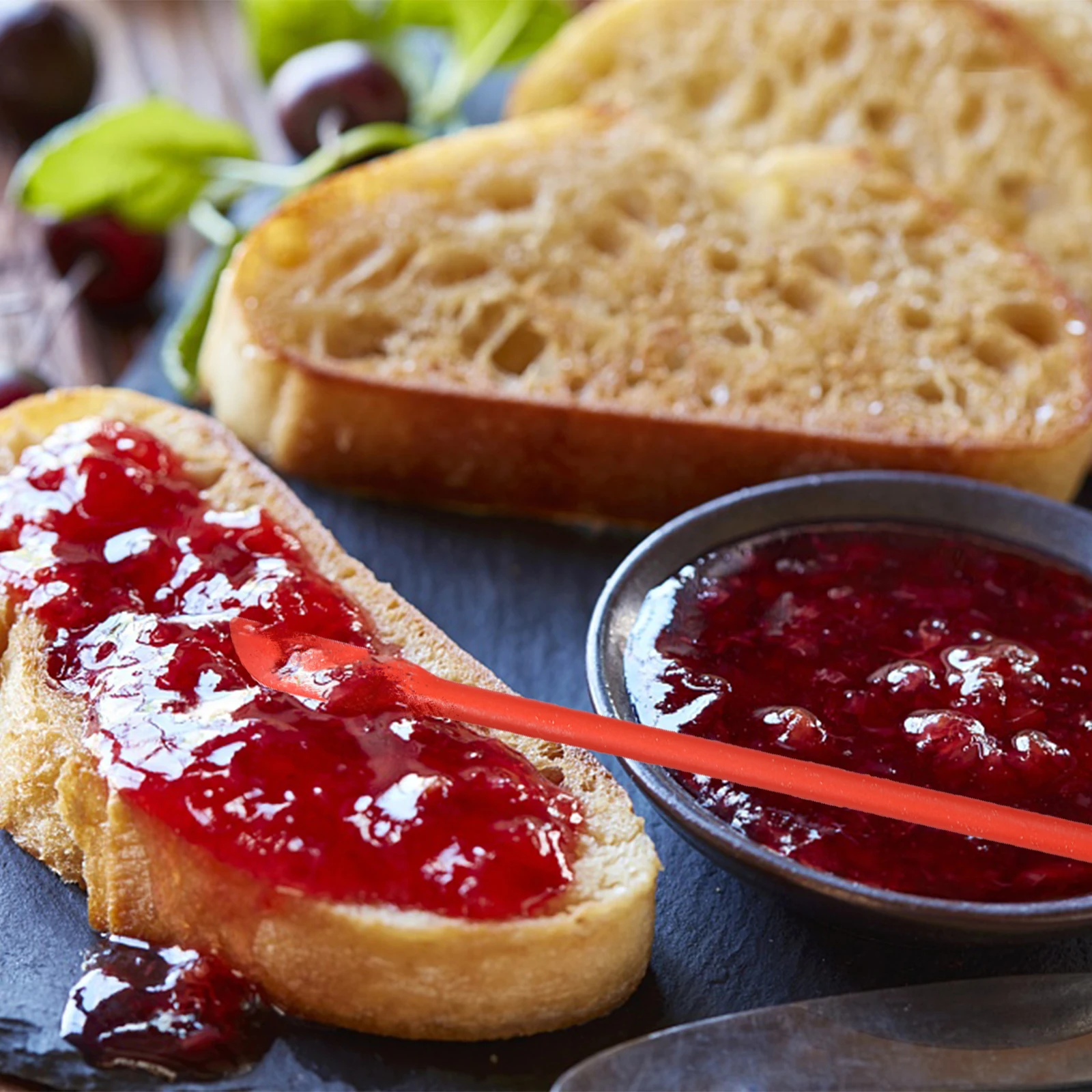 

4Pcs Mini Silicone Jar Spatula Set Long Handle Scraper Kitchen Helper Baking Decorating Tool Silicone Spatula Kitchen Gadget