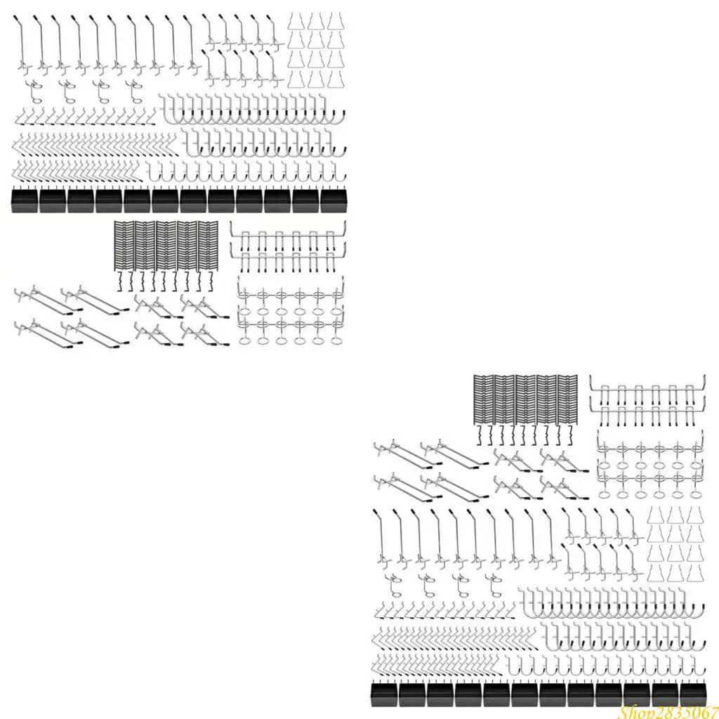 300Pcs Metal Pegboard Hook Pegboard Wall Organizers For Tool Organization 831F