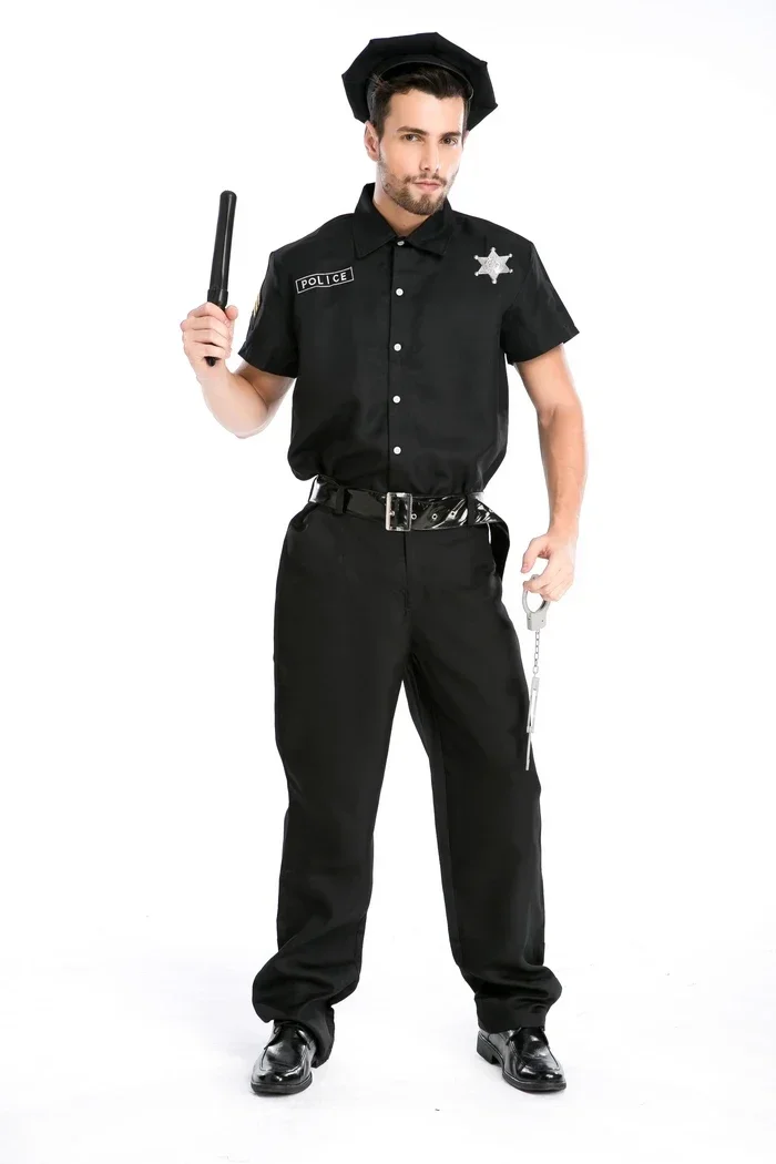 Gorąca Wyprzedaż Męski Strój Policjanta na Imprezę Cosplay