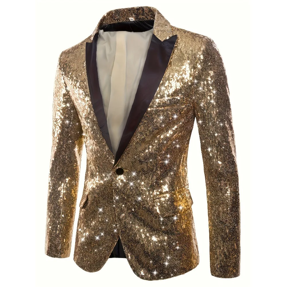 

Новинка 2024 года, мужской сценический хостинг с блестками, банкетный, ночной клуб, DJ, модный костюм, женская одежда 2025, новая коллекция ropa mujer traf