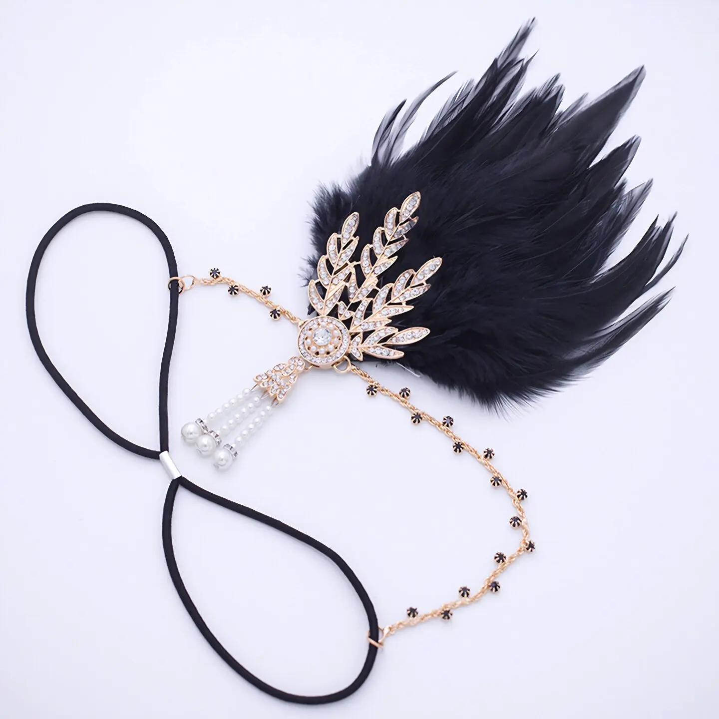 Feather tassel hair clip for stage performance, dance, party, wedding