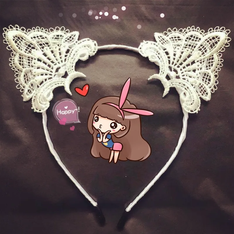 夜の春の風セクシーなアクセサリーかわいい猫の耳ヘアフープ猫ガールアクセサリーロールプレイクリスマスカーニバルパーティー