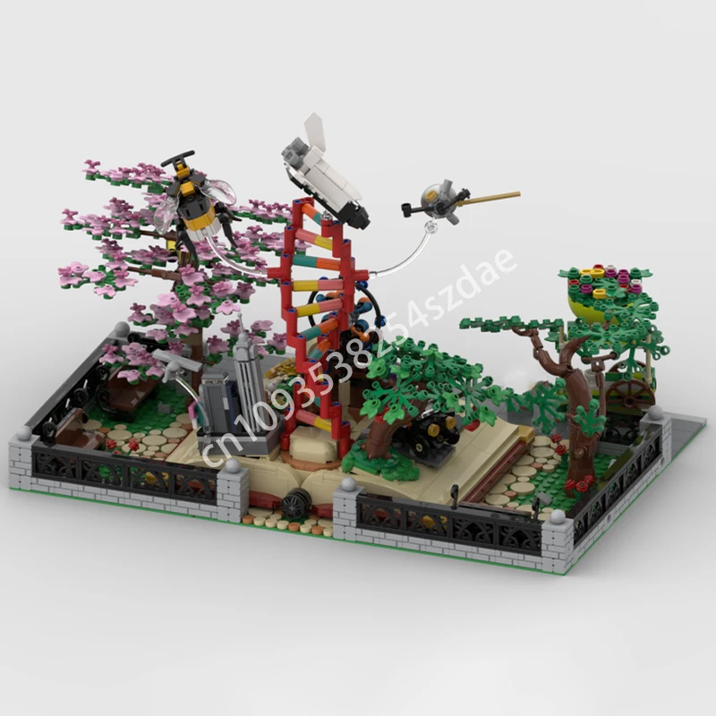 

997pcs MOC STEM Park Modular Buildings Building Blocks Educational Kids Christmas toy Gift creative STEAM Learning Constructing