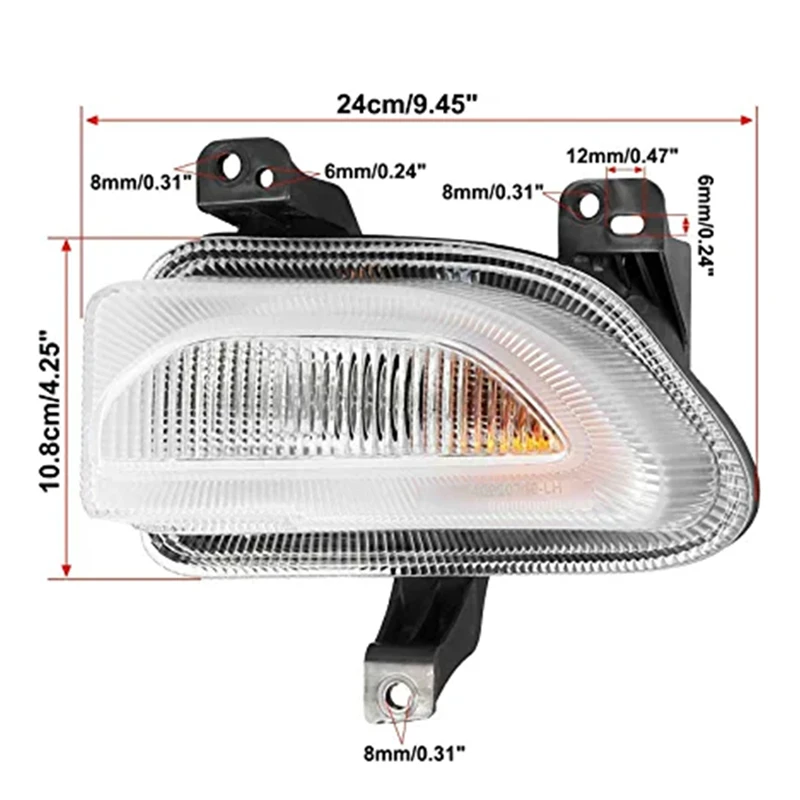 Front Park Turn Signal Lamp Light For Jeep Renegade 2015-2018 Driver Left Side/Right Passenger Side