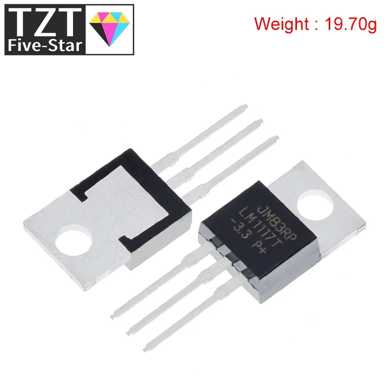 5/10 قطعة LM1117T-3.3 LM1117-3.3 LM1117T 3.3V LM1117 لوحدة الطاقة