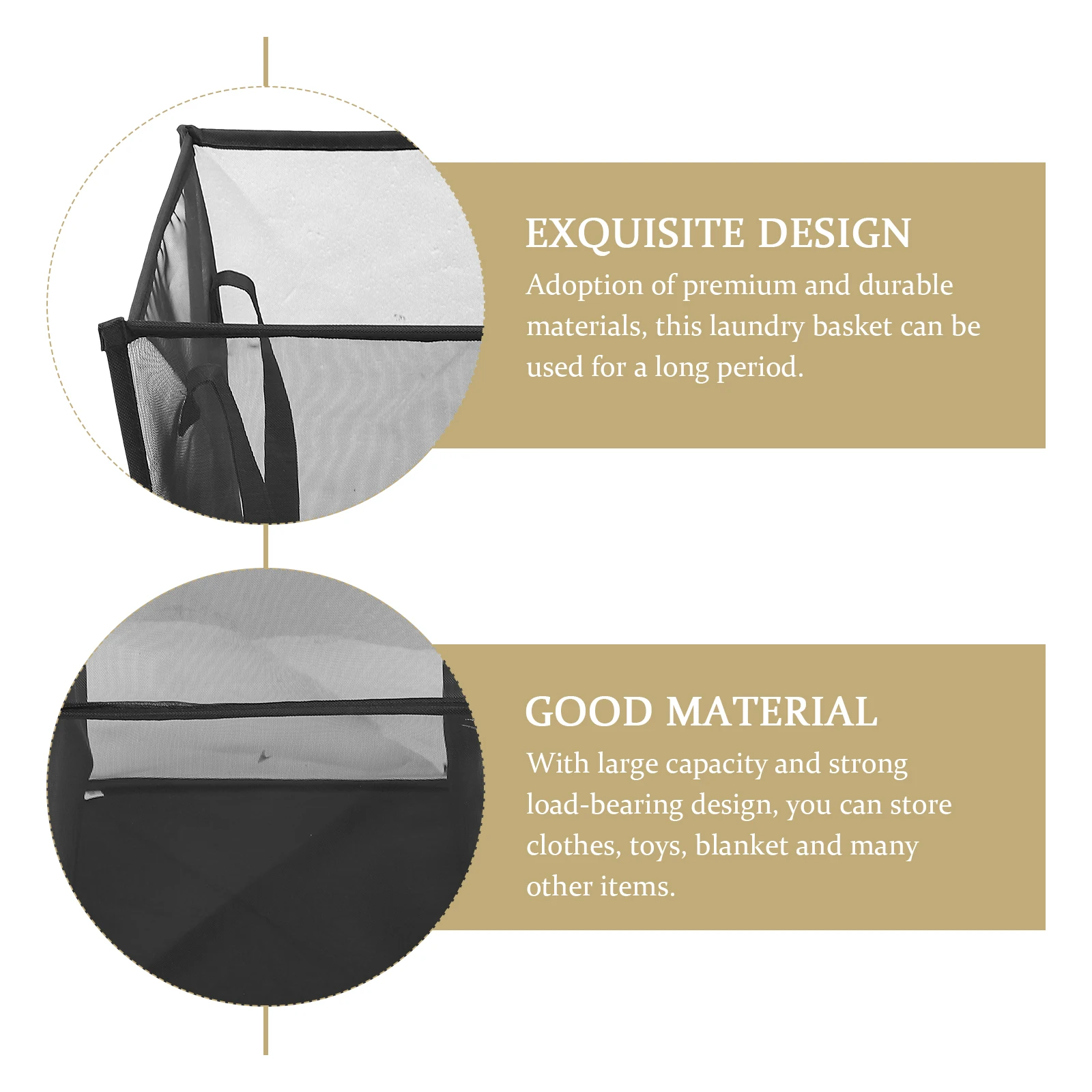 

Folding Laundry Basket Baskets Foldable for Hamper Dorm Polyester Clothes Child