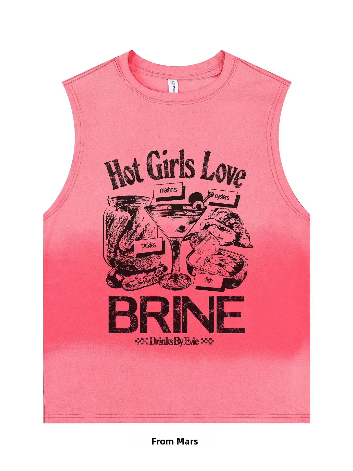 

Свободный крой, американский уличный стиль, универсальный летний модный жилет с круглым вырезом для подростков