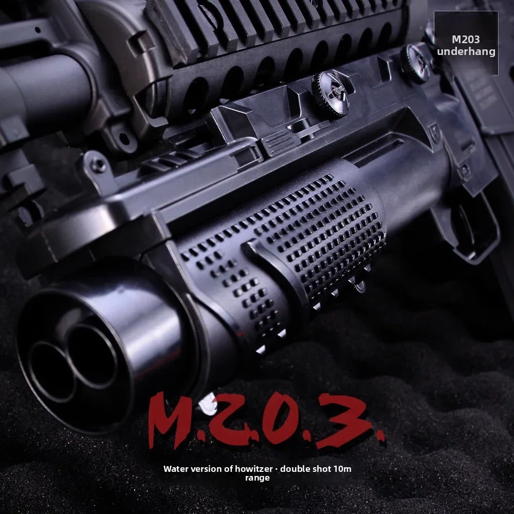 Portable Under Mount Foam Bullet Launcher Dual Shooting Modes Universal 20mm Rail Hobby Shooting Game Toy Parts