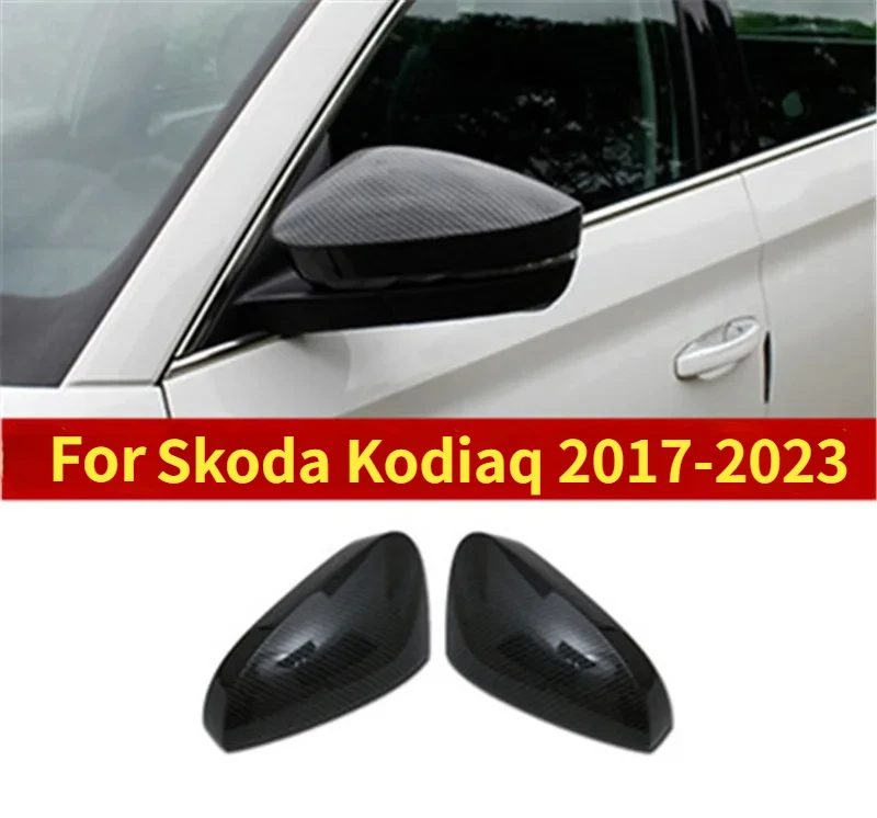 ABS plating Rearview mirror Decoration/Rearview mirror cover Trim Car Accessories for Skoda Kodiaq 2017-2023