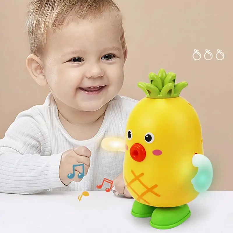 Toddler Singing Toys Fruit Shape Singing Toy With Lights Decorative Learning Toys Educational Swing Ornament Toys With Built In