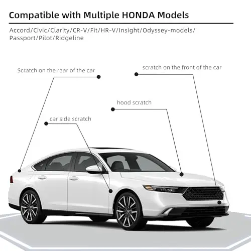 Platinum White Pearl(NH-883P) Car Paint Touch Up Pen Compatible with Honda,Scratch Remover Paint Pen for Nicks & Chips
