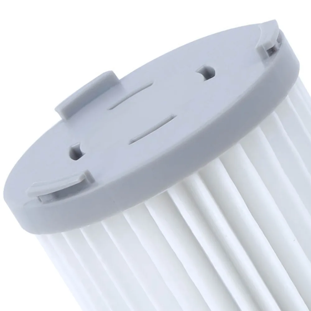 2PCS Pleated Robot Vacuum Filter Plastic Frame White Vacuum Cleaner Filters Cylindrical for JIMMY JV51 JV53 JV83