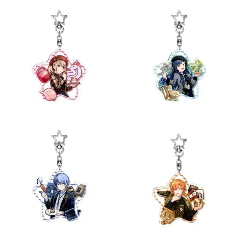 Vivid BAD SQUAD KeyChain Women Leo Need Key Chain for Men Birthday Key Ring Aoyagi Toya Acrylic Keyring Tenma Saki Pendant Gift