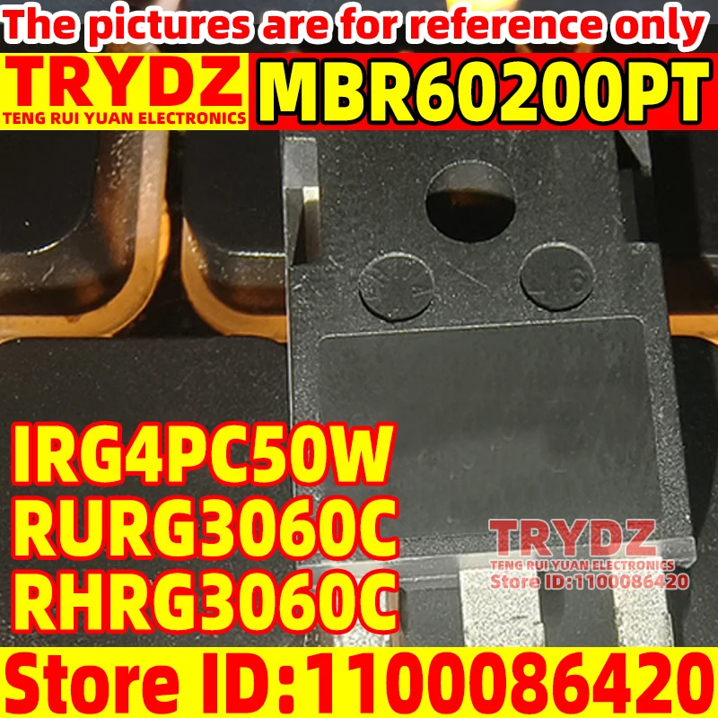 5-1pcs New MBR60200PT IRG4PC50W RURG3060C RHRG3060C TO-247