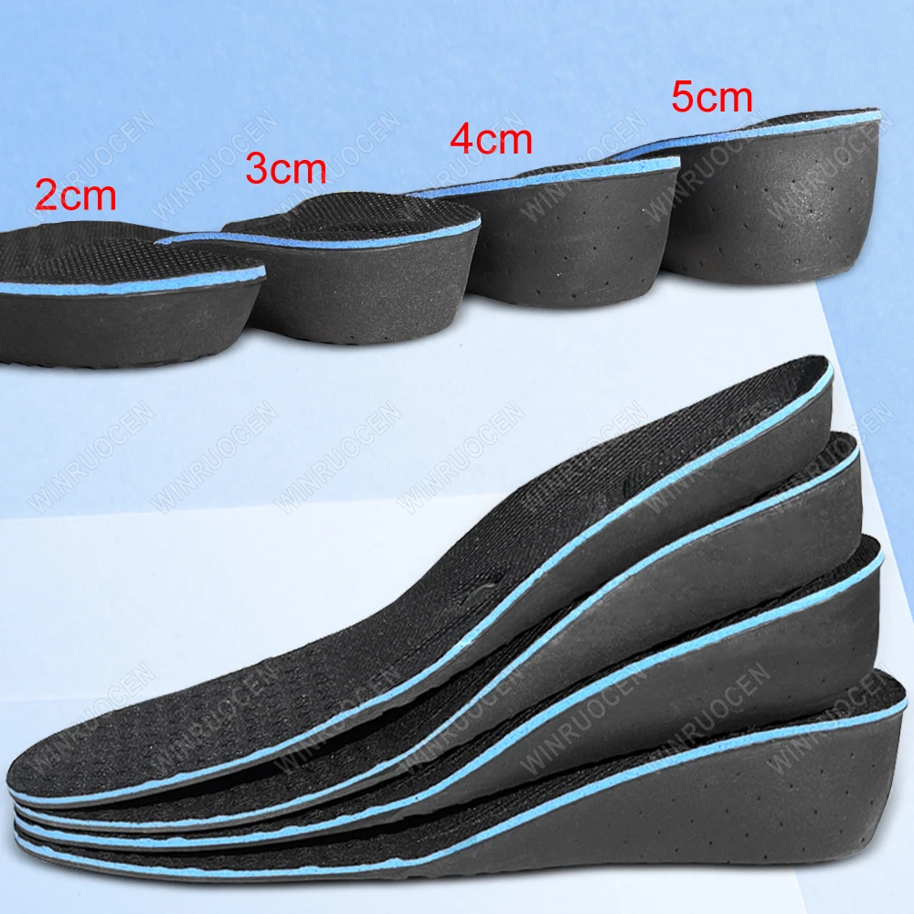 2-5cm Height Increase Insoles Magnet Adjustable Arch Support Shock Absorbant  Orthopedic Cushion Heel Inserts Unisex Foot Pads image 3