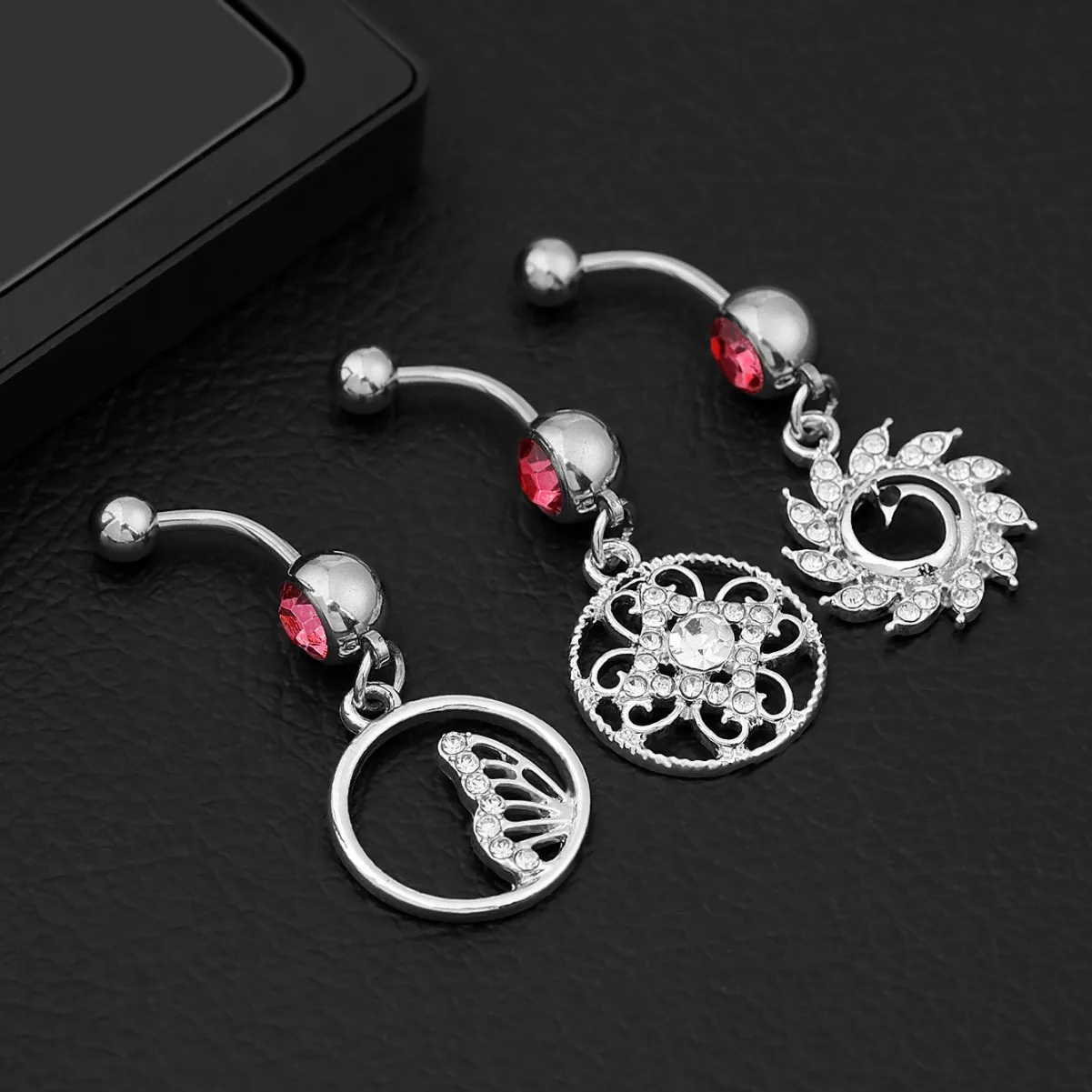 Belly Button Nail Stainless Steel Zirconia Fashion Body Piercing Jewelry