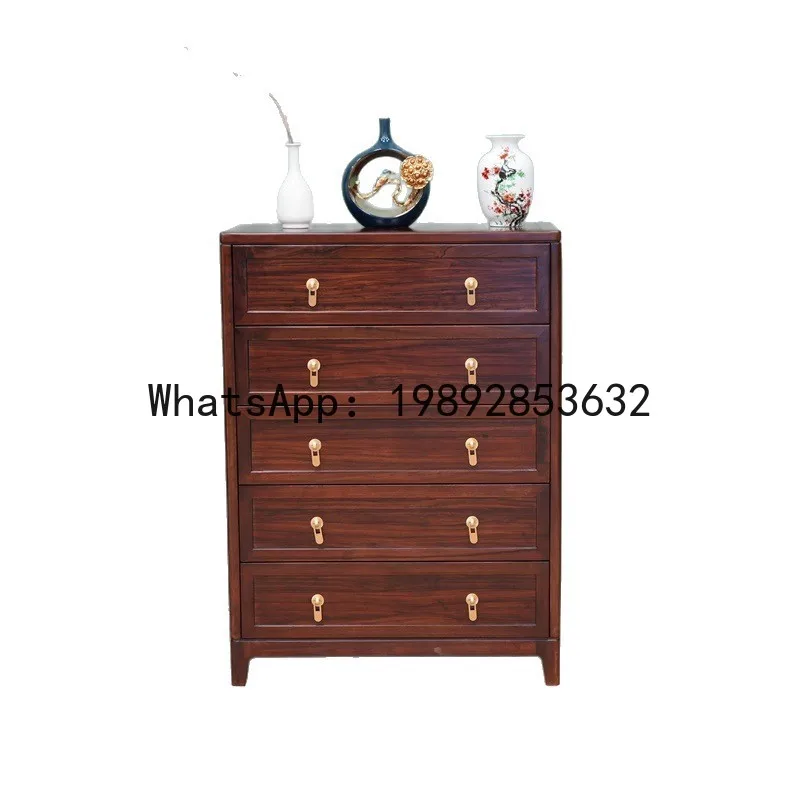 

X-12 Solid Wood Chest of Drawers Multifunctional Combination Dressing Table Storage Cabinet Bedroom Simple Drawer Cabinet