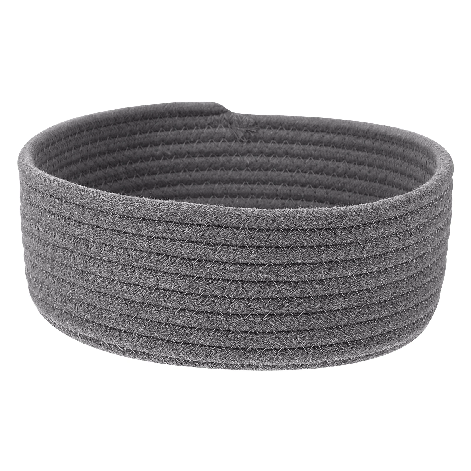 

Cotton Rope Storage Basket Woven Decorative ganizer Grey Household Office Container Storage Bin Tidy Box