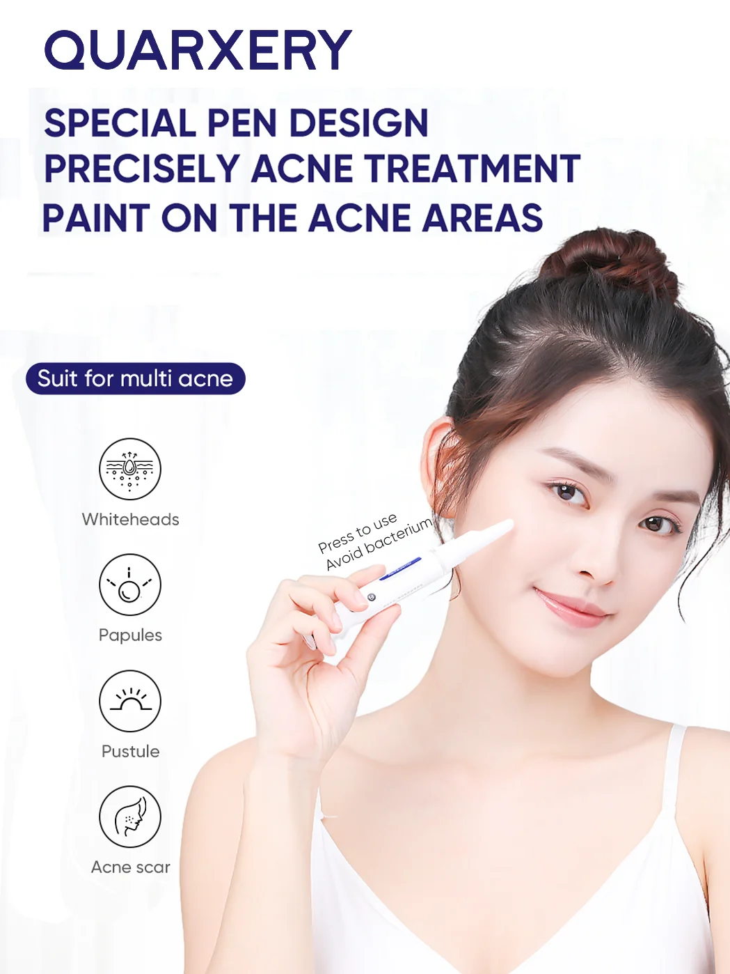 مجموعة العناية الحساسة الصديقة للبشرة: قلم إصلاح مضاد لحب الشباب + كريم لطيف لإزالة الشعر، مع إزالة البثور بدون احمرار وإزالة الشعر دون إضرار الجلد #4