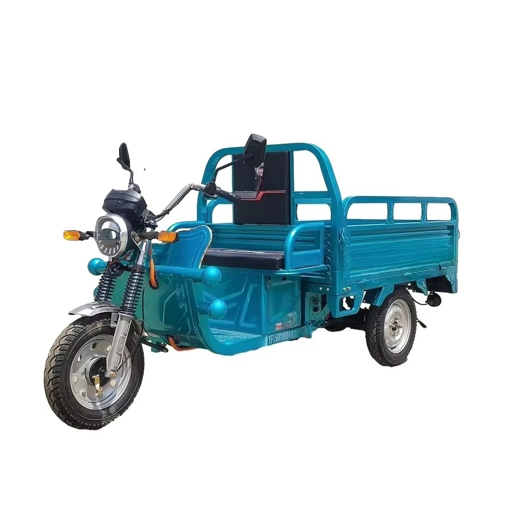 Logistics Freight 1000W 300kg Electric Tricycle 3-Wheel Commercial Passenger Delivery 48V 1.6m Open Box