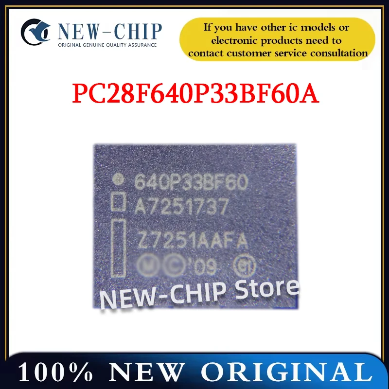 1PCS-10PCS/LOT  PC28F640P33BF60A  BGA64  NOR stores flash memory chips  NEW ORIGINAL  640P33BF60