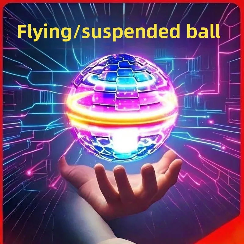 

Flying Ball Children's Hand Controlled Color LED Cosmic Globe 360 ° Rotating Suspension Ball Suitable for Indoor and Outdoor Toy