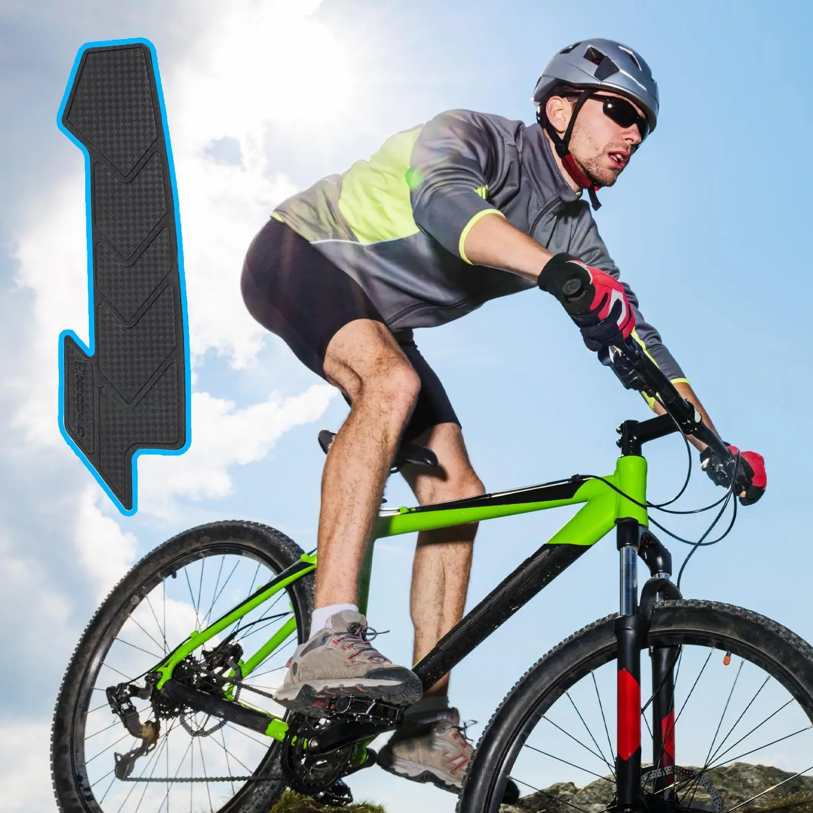 

Защитная пленка для велосипедной цепи, силиконовая защитная пленка, амортизирующая защитная лента для велосипеда для туристических приключений на открытом воздухе, бездорожья