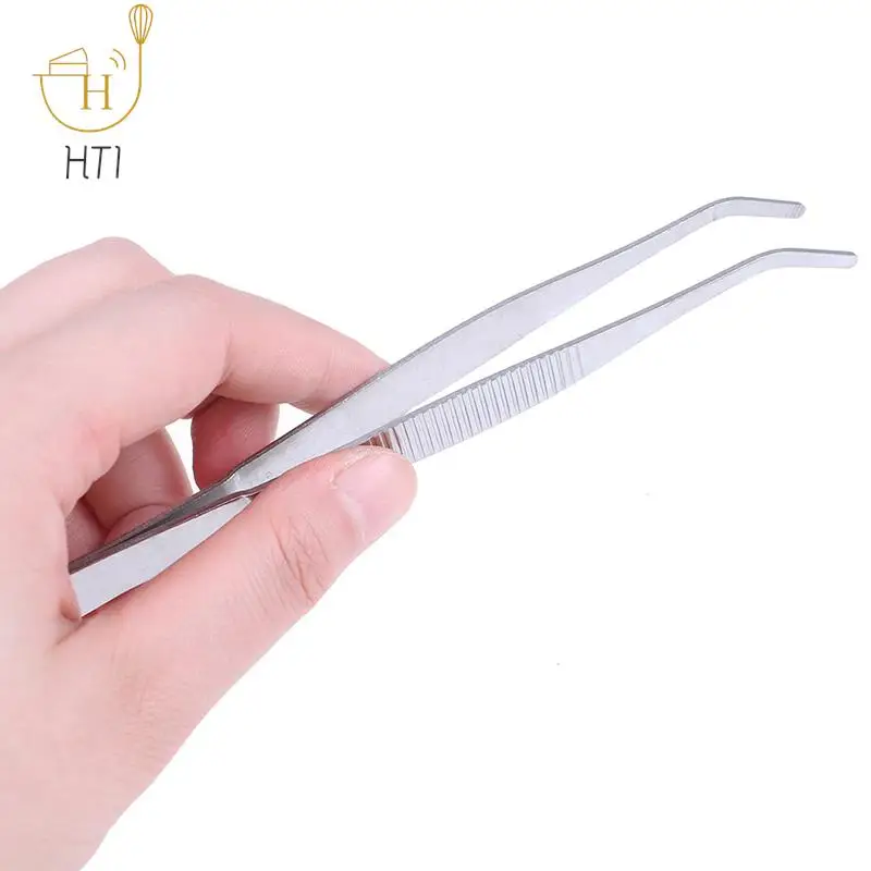 Stainless Multifuctional Steel Elbow Tweezers Aquarium Clip Long Tongs Medical Tweezers Forceps Tools 12.5/14/16/18/20/25cm