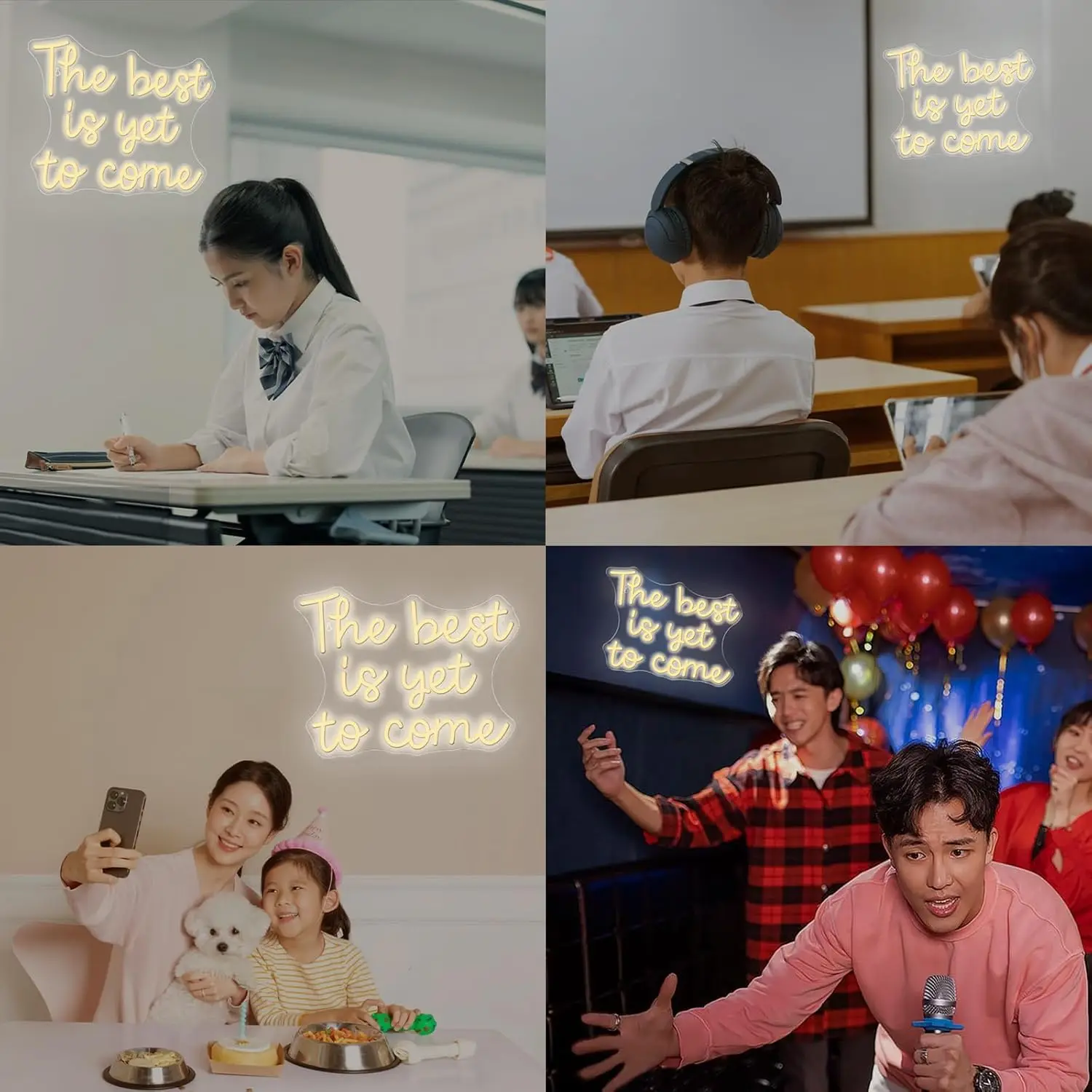 The Best Is Yet To Come Neon Sign Valentine's Day Led Neon Lights For Wall Decor Warm Light Up Signs For Classroom Bedroom Home