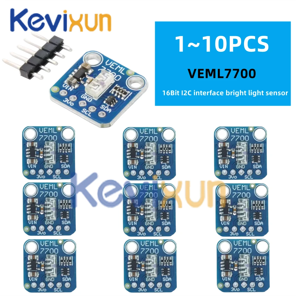 1-10pcs/VEML7700 ambient light sensor module 16 bit I2C interface bright light sensor for Arduino Raspberry Pi